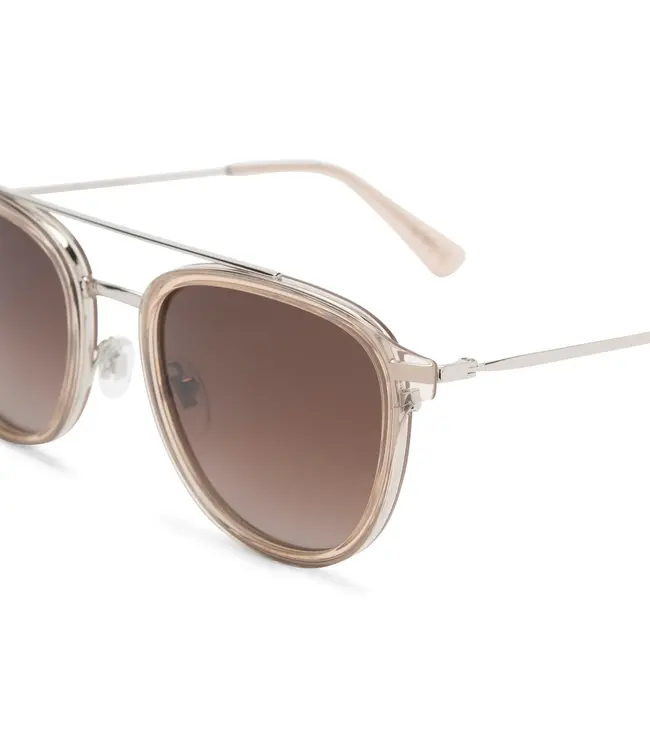 Diff Eyewear Camden Sunglasses Polarized Vintage Crystal/BRN