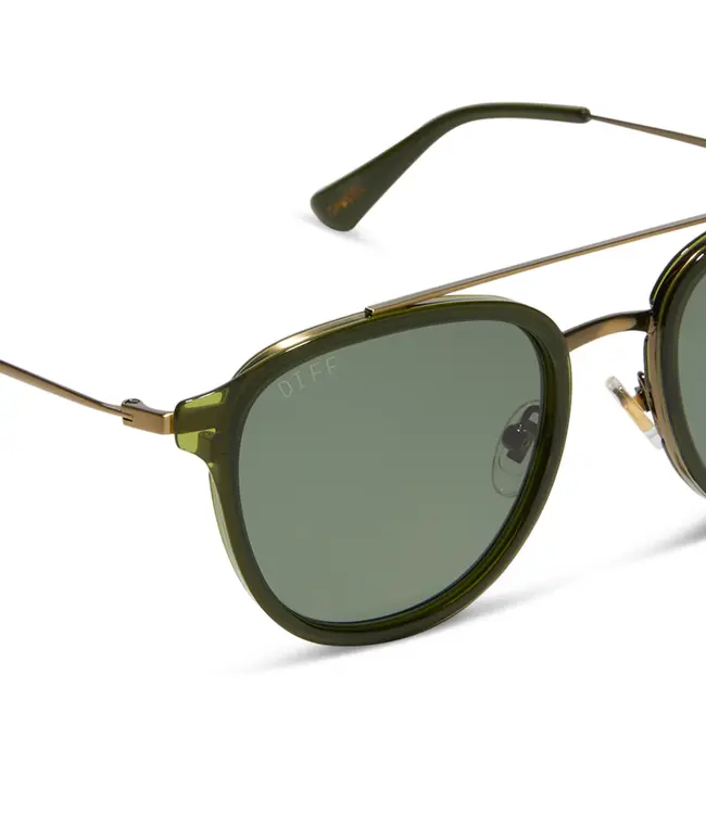 Diff Eyewear Camden Sunglasses Polarized Dark Olive G15