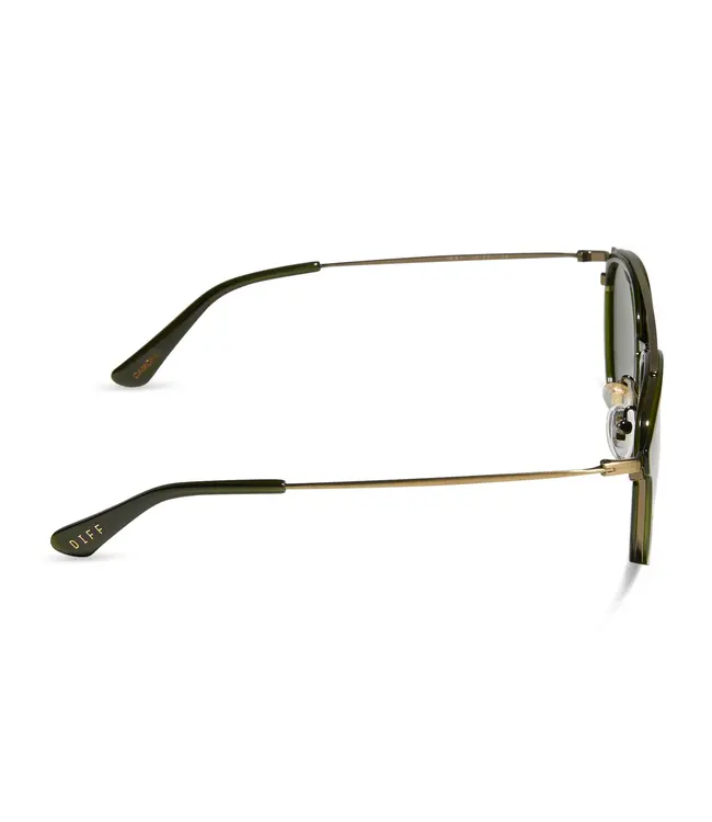 Diff Eyewear Camden Sunglasses Polarized Dark Olive G15