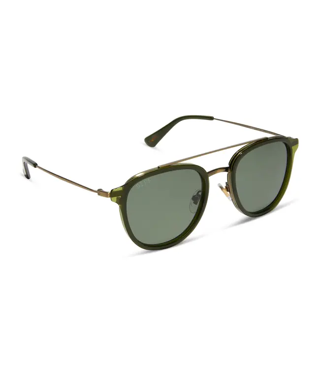 Diff Eyewear Camden Sunglasses Polarized Dark Olive G15