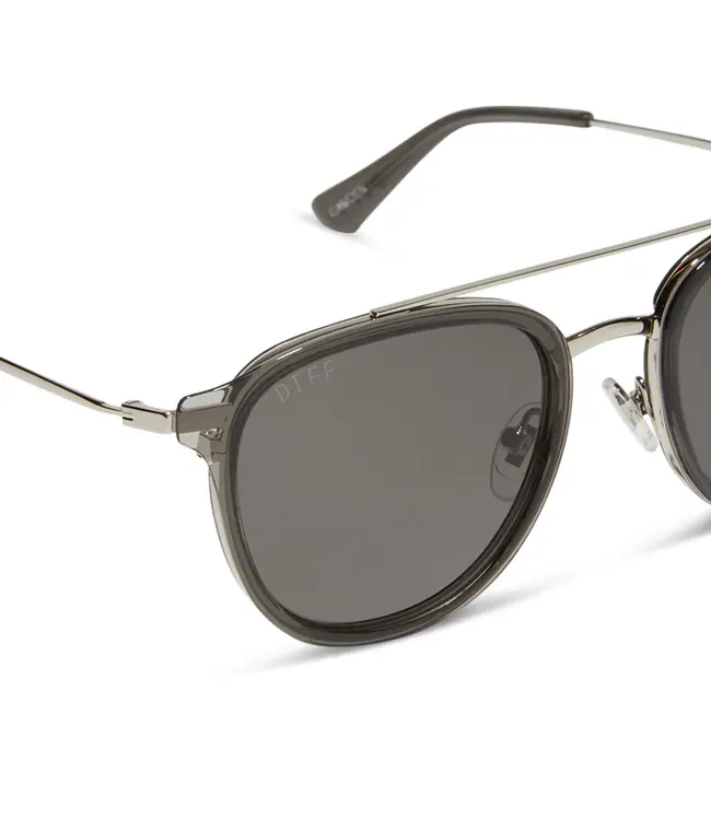 Diff Eyewear Camden Sunglasses Polarized Black Smoke/Grey