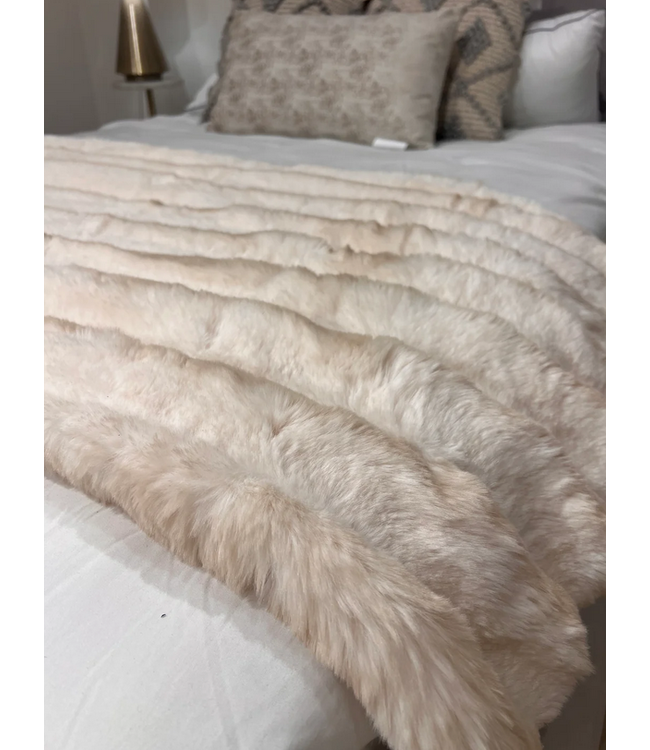 Rexa 6 Throw Taupe Tip Dye 50 x 60