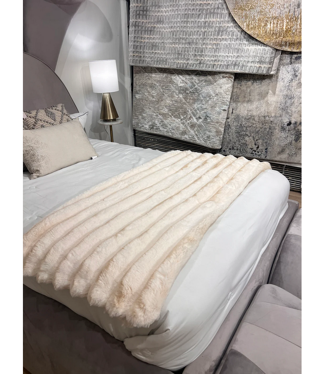 Rexa 6 Throw Taupe Tip Dye 50 x 60