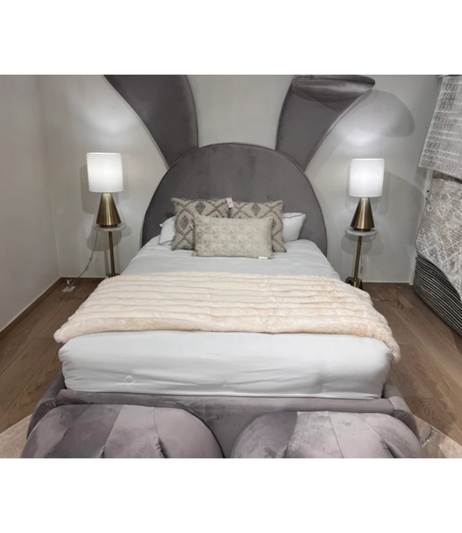 Rexa 6 Throw Taupe Tip Dye 50 x 60