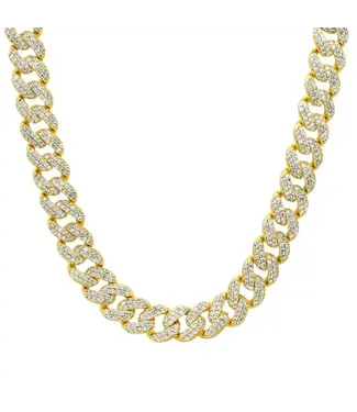 Jen Hansen Demi-Fine Large Cuban Link Vibration Necklace Gold