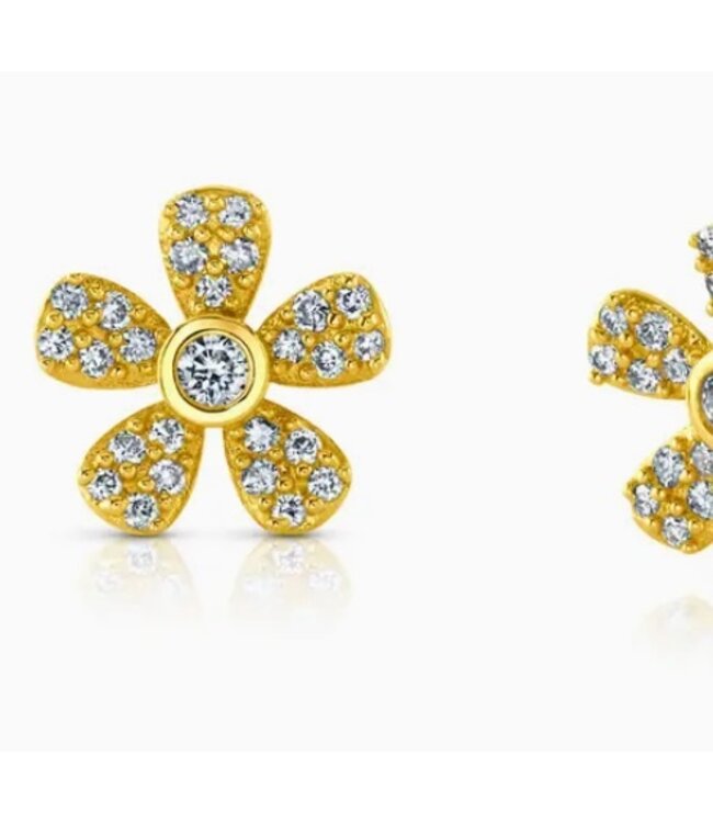 Jen Hansen Fine Daisy Diamond Earrings