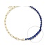 Jen Hansen Demi-Fine Half & Half Paperclip CZ Tennis Bracelet Blue