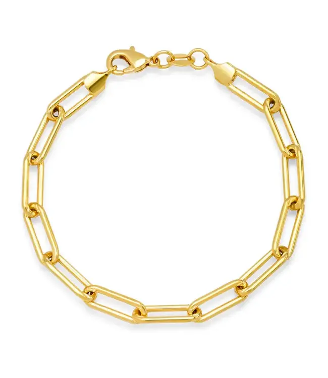 Jen Hansen Demi-Fine Thick Paperclip Bracelet 7.5"