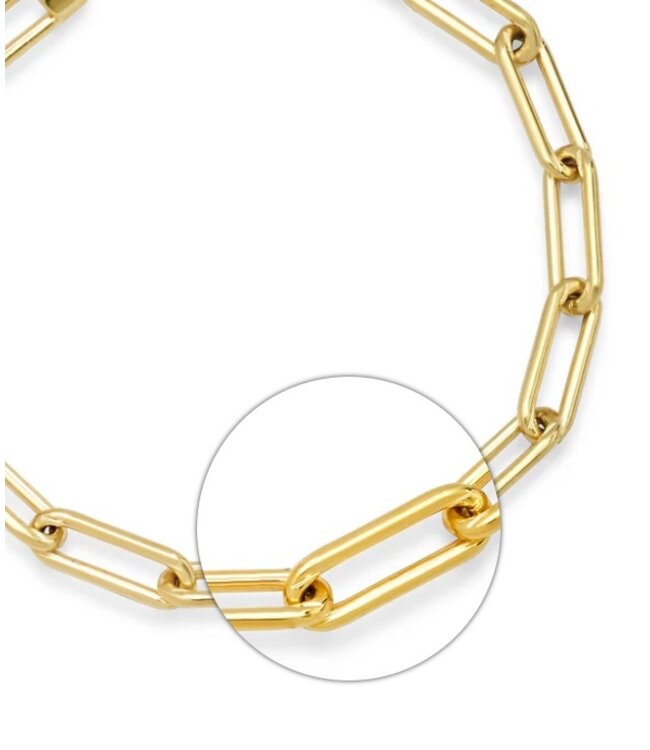 Jen Hansen Demi-Fine Thick Paperclip Bracelet 7.5"