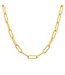 Jen Hansen Demi-Fine Thick Paperclip Chain Gold