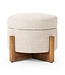 Four Hands Esben Storage Ottoman  25" - Alacala Wheat