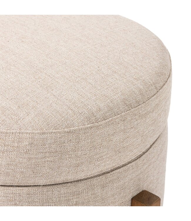 Four Hands Esben Storage Ottoman  25" - Alacala Wheat