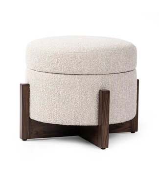 Four Hands Esben Storage Ottoman  25" - Sattley Fog