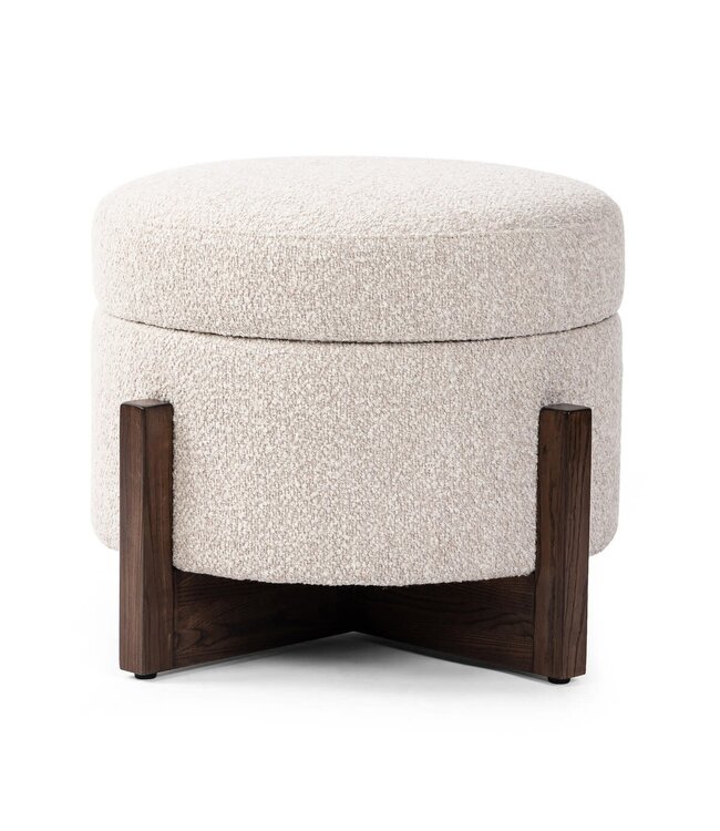 Four Hands Esben Storage Ottoman  25" - Sattley Fog