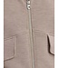 Varley Garcia Zip Through Sweat Taupe Marl