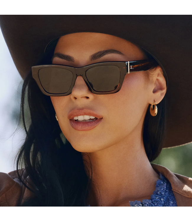 Diff Eyewear Beth II Polarized Sunglasses Sequoia Tortoise G15