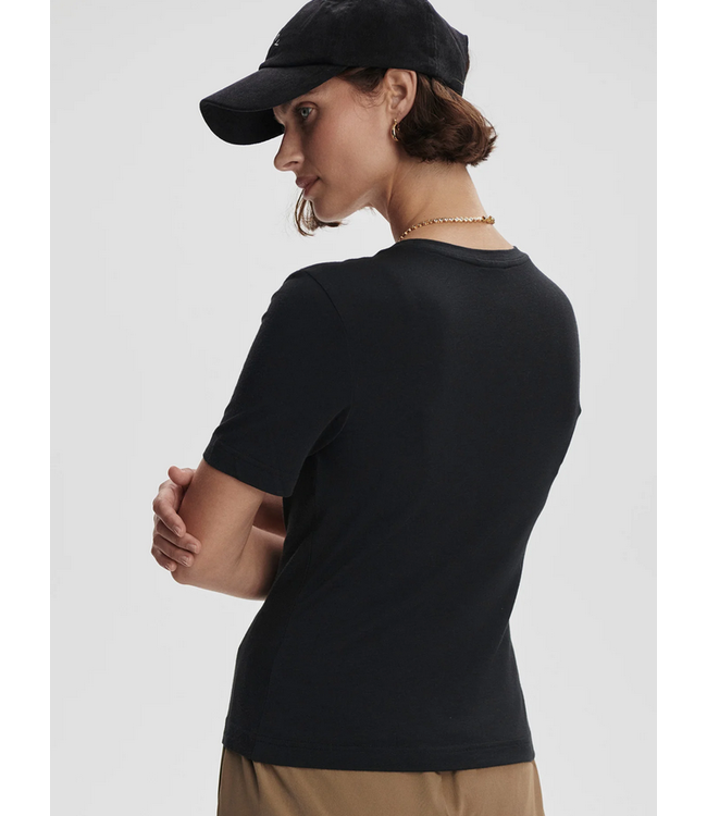 Varley Regina Fitted Tee Black