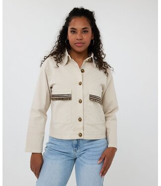 Esqualo Fancy Embellished Jacket Sand