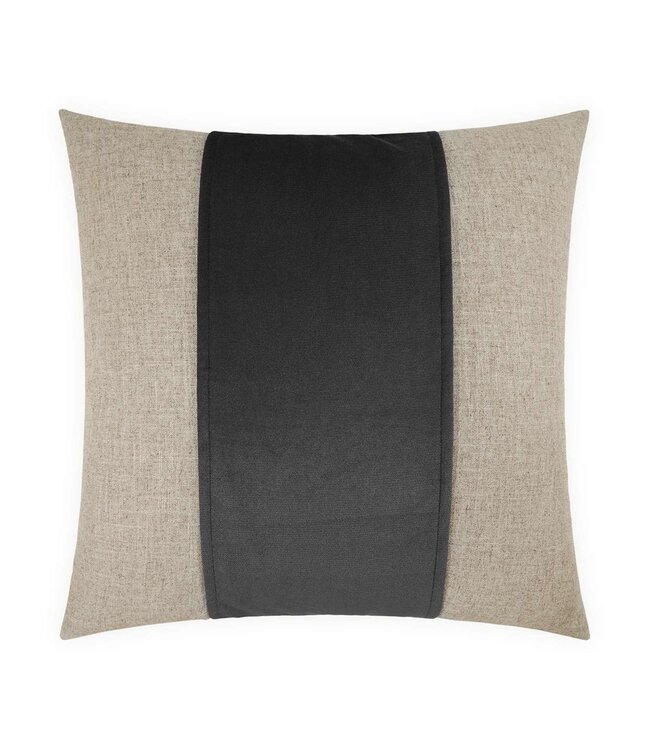 D.V. Kap Jefferson Band Pillow Charcoal - 24 x 24