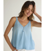 Bella Dahl Button Front Cami  Light Riviera