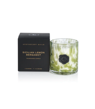 Zodax Apothecary Guild Opal Glass Mini Candle Jar - Sicilian Lemon Bergmot
