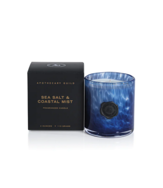 Zodax Apothecary Guild Opal Glass Mini Candle Jar - Sea Salt & Coastal Mist