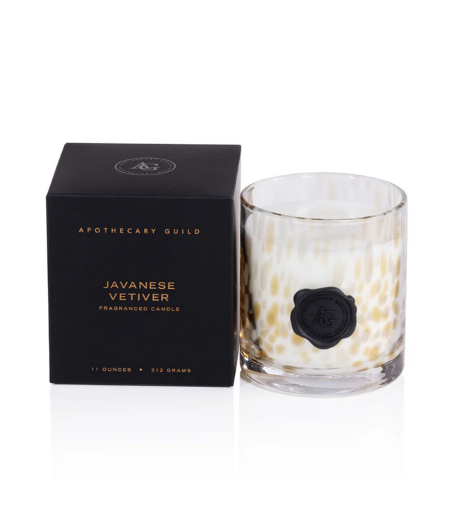 Zodax Apothecary Guild Opal Glass Candle Jar - Javanese Vetiver