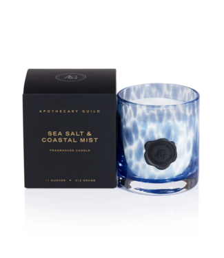 Zodax Apothecary Guild Opal Glass Candle Sea Salt & Coastal Mist