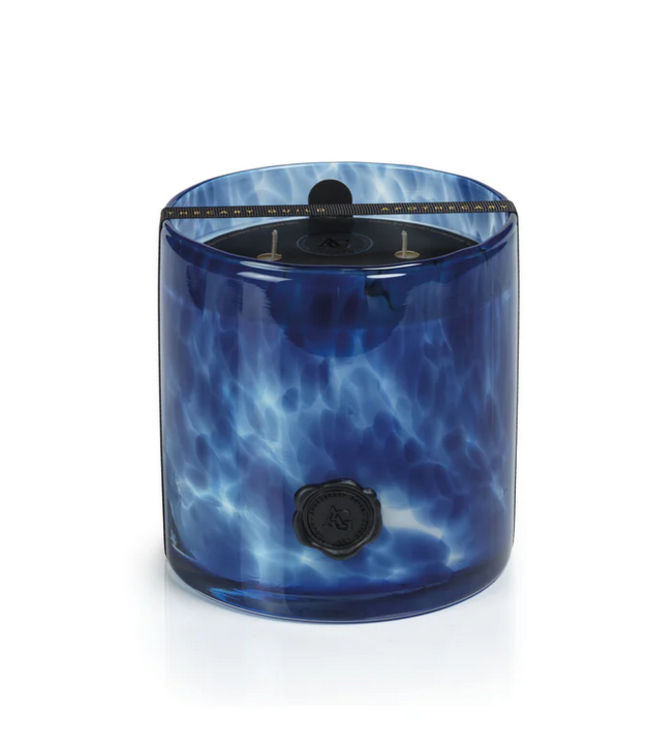 Zodax Apothecary Guild Opal Glass Candle 3 Wick - Sea Salt & Coastal Mist