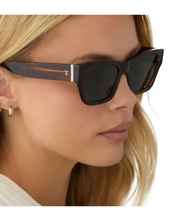 Diff Eyewear Beth II Polarized Sunglasses Sequoia Tortoise G15