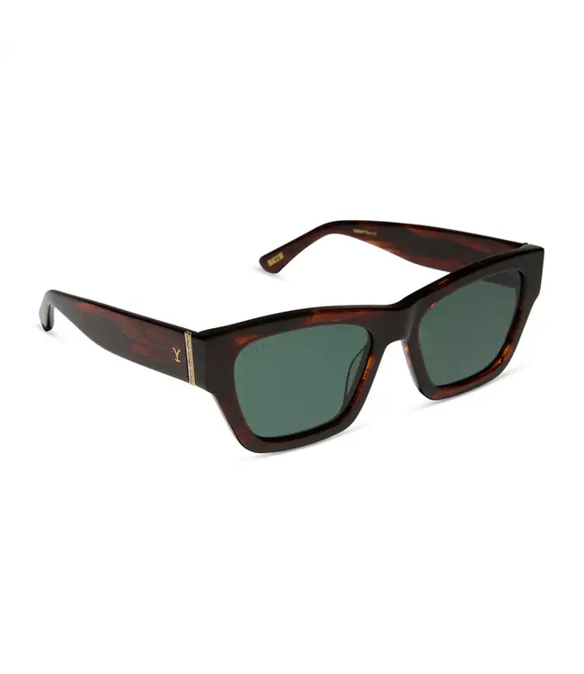 Diff Eyewear Beth II Polarized Sunglasses Sequoia Tortoise G15
