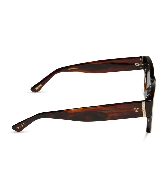 Diff Eyewear Beth II Polarized Sunglasses Sequoia Tortoise G15