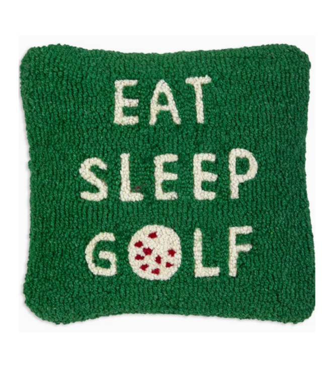 Eat Sleep Golf Wool Pillow 14 x 14"