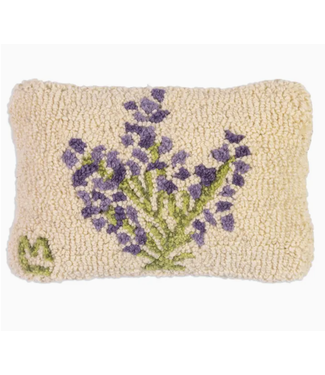 Lavender Sprig Wool Pillow 8 x 12