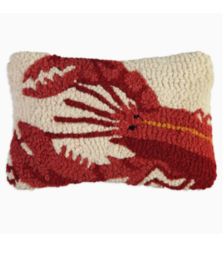 Red Lobster Wool Pillow 8 x 12