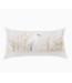 White Egret Lumbar Pillow