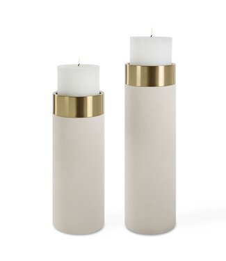 Wessex Candleholders White Set/2