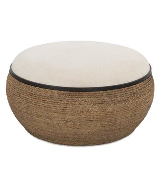 Island Storage Ottoman Large Round