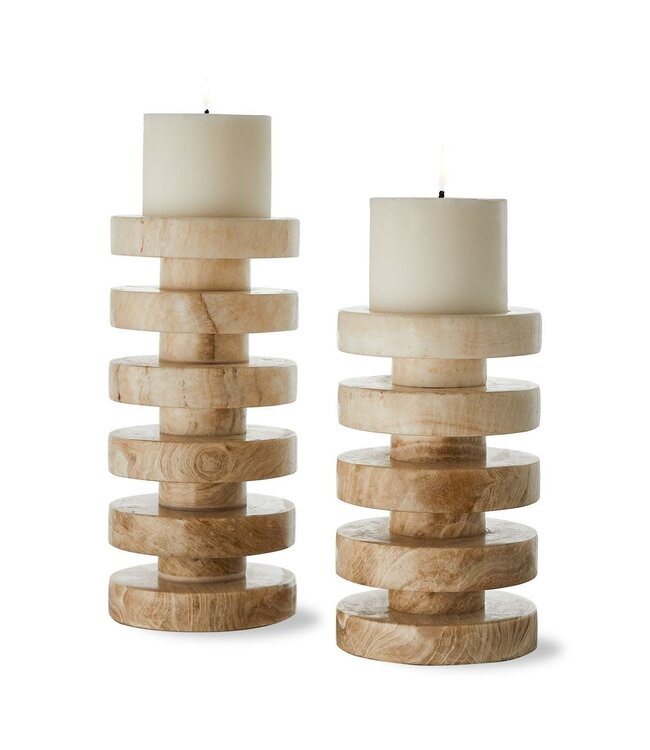 Uttermost Emora Pillar Candleholders, S/2