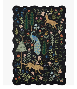 Silhouette Rug Midnight Menagerie Black