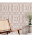 Tempaper & Co. Faux Grasscloth Geo Peel & Stick Wallpaper
