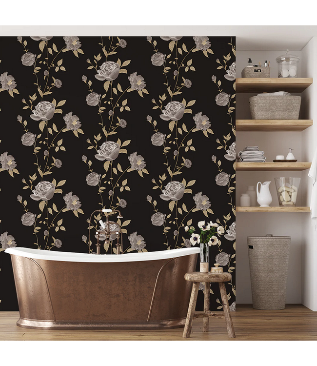 Rambling Rose Peel & Stick Wallpaper