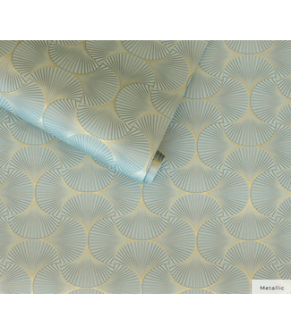 Tempaper & Co. Gilded Scallop Unpasted Wallpaper