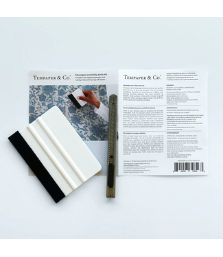 Tempaper & Co. Wallpaper Squeegee & Utility Knife Kit