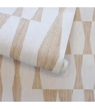 Tempaper & Co. Faux Grasscloth Geo Peel & Stick Wallpaper