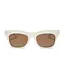 Diff Eyewear Bradley Opaline & Brown Sunglasses