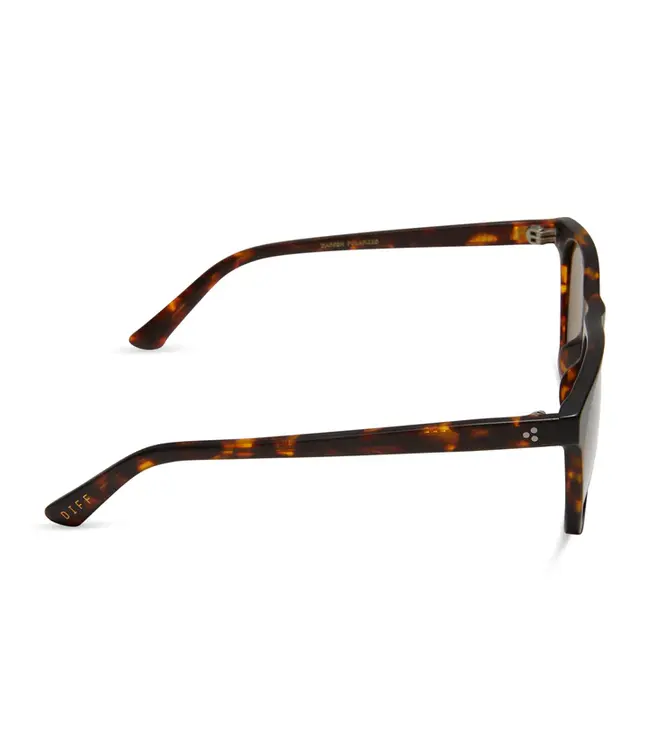 Diff Eyewear Darren Matte Tort & Brown Sunglasses