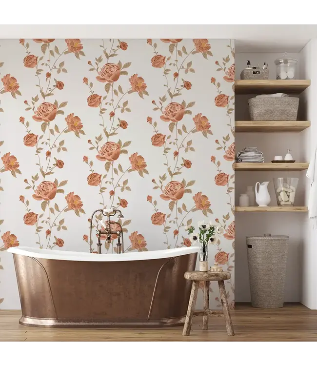Rambling Rose Peel & Stick Wallpaper
