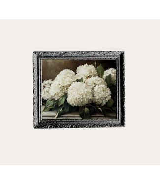 Hydrangeas French Black Mould Frame 8 x 10