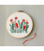 Beginner Embroidery Kit - Coral & Mint Meadow
